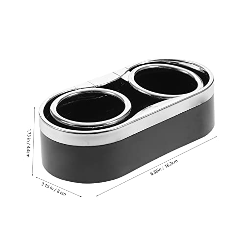 Portavasos doble para coche SUPVOX, plástico, negro miniatura 6