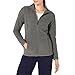 Amazon Essentials Damen-Fleecejacke, Klassische Passform, Durchgehender Reißverschluss, Fleecejacke (erhältlich in Übergröße), Charcoal Heather, Größe XL