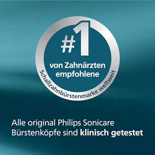 Philips Sonicare S2 Sensitive, Original-Ersatzbürstenköpfe, Schwarz, 4er-Pack, HX6054/88 6