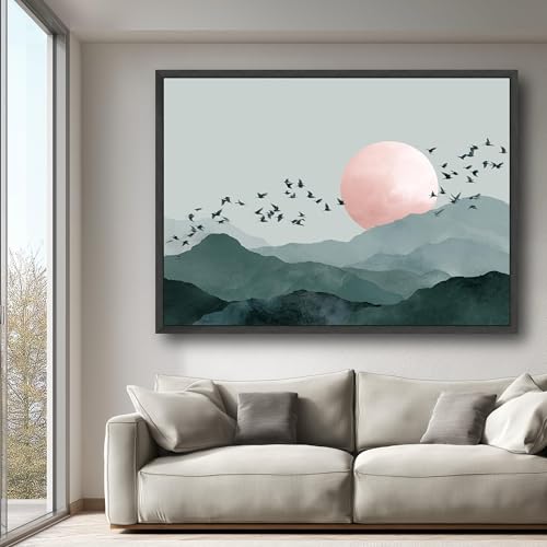 Décoration silhouette d'oiseaux en vol pour mur vide