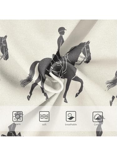 ZZKKO Classic Equestrian Attire Girls Underwear Toddler Panties for Girls Comfort Brief Size 2-8T3