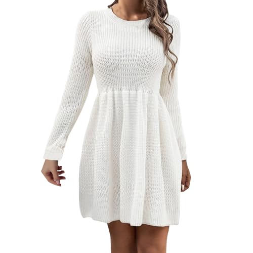 Robe pull tricotée pour femme fluide et douce pour en finir avec l'inconfort au quotidien