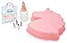 Handstand Kitchen 7-piece Unicorn Shaped Real Cake Baking Set with Recipies
