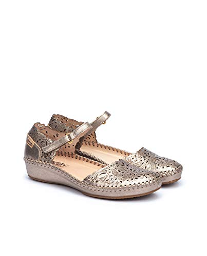 Image of PIKOLINOS P. Vallarta Women's Semi-Open Shoes | Leather | Silver