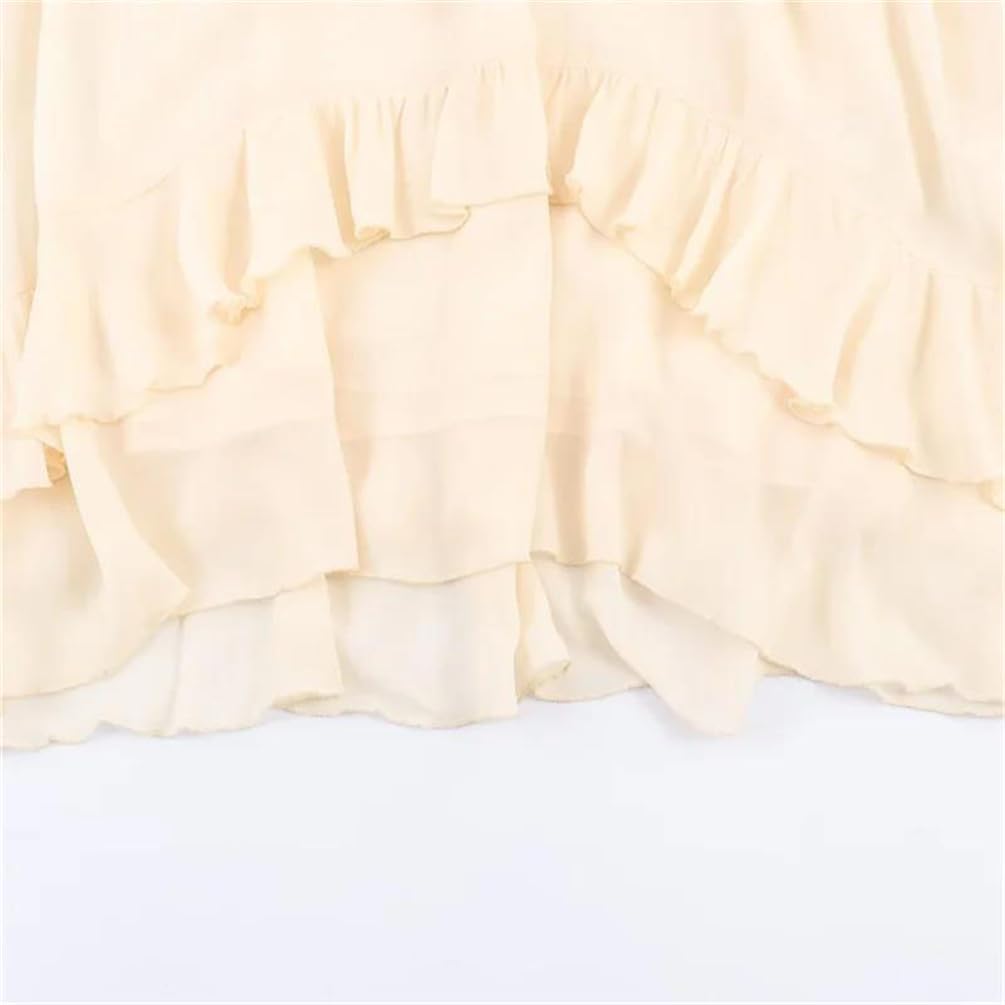 Women's Spring Sleeveless Layered Midi Dress Flowy Swing A-Line Casual Daily Dress