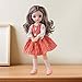 shamjina 1/6 BJD Doll Jointed Doll, with Clothes Outfit Shoes Hands Toys, 12inch Ball Jointed Dolls, Orange