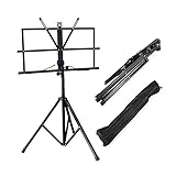 Atril Soporte Metalico para Musica Partituras Bandas Orquestas con Funda