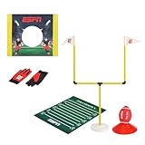 ESPN Kids Football Game Includes Mini Football, Field Goal Post, Passing Target, Receiver Gloves, and Play Mat