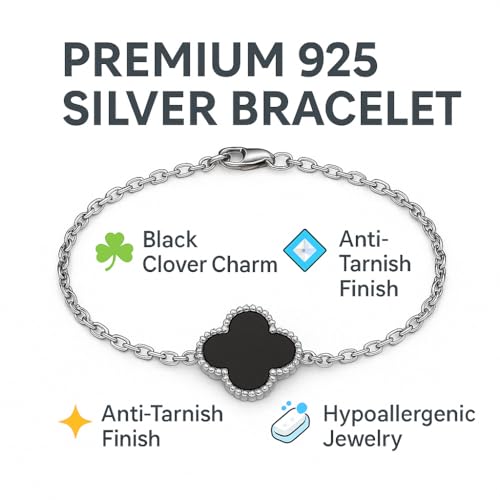 Image of Lucky Charm Clover Bracelet for Women | 925 Sterling Silver with 18K Gold Plating | Adjustable & Anti-Tarnish | Stylish Designer-Inspired Jewelry