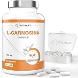 L-carnosina 100 capsule 1000 mg al giorno scorta per 50 giorni 100% vegano