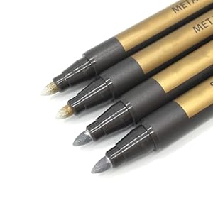 Moorlando Metallic-Stifte zum Versiegeln, 4 Stück