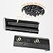 2 PCS Car Roof Gutter ABS Anti-Scratch Wear-Resistant Environmentally Friendly Soft Rubber Roof Rain Diverter Modification Accessories for Jeep Wrangler JK JL 2018-2022