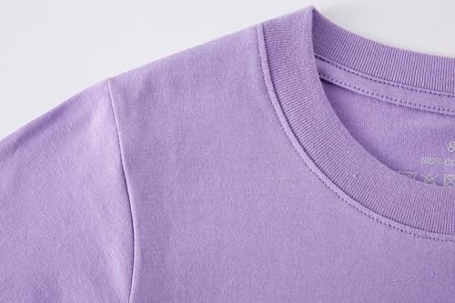 Image of Huata Boys Girls Short Sleeve Tee T-Shirt Crewneck 2 Packs