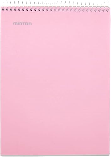 Vista 17 de Mintra Office TOP BOUND - Cuadernos con espiral duraderos con parte trasera de aglomerado, 100 hojas, resistente a la humedad,para la escuela