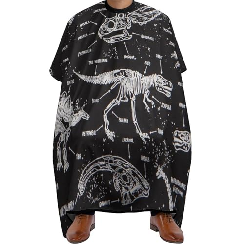 Cape de barbier dinosaure pour des coupes de cheveux ludiques à la maison