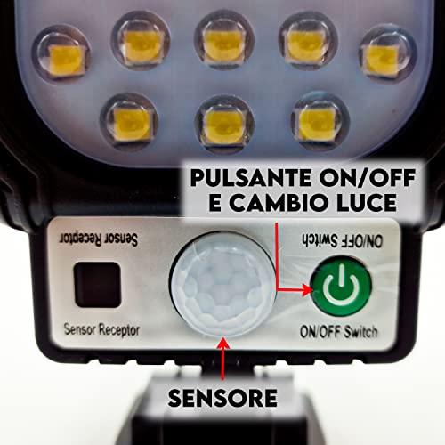 MAKA Applique Solari a Led da Esterno a Parete