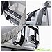 Alloy Car Rears Tail Doors Ladder Climbing,Fit for Suzuki Jimny 2-Door 4-Door 2019-2025,Rears Doors Tailgate Ladder,Tailgate Mounted Ladders Rear Gate Ladders (A Style Black)
