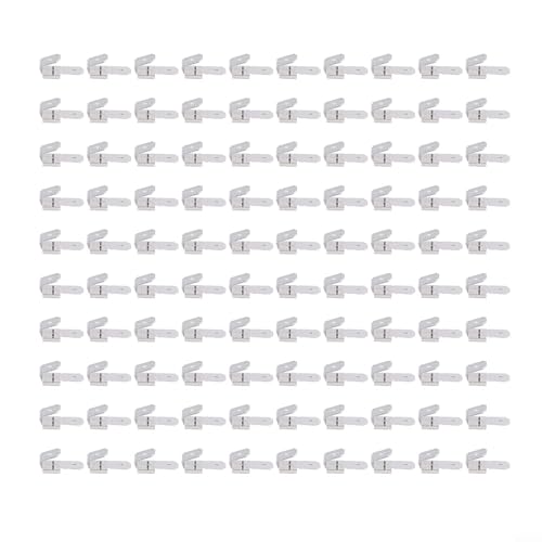 Double Piggyback Spade Connectors 0.25 Inch Male Female Quick Disconnect Tinned Copper Terminals Assortment Kit for Automotive Marine Audio Industrial Electrical Wiring(100PCS)