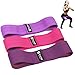 ELVIRE SPORT Bande Élastique Musculation Femme et Homme, (Lot de 3) | Bande Elastique Fitness | Bande de Résistance Fitness en Tissu pour Yoga, Pilates, Crossfit, Physiothérapie