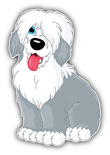 Magnet Old English Sheepdog Window Truck Car Vinyl Flexible Magnet Magnetic Bumper Sticker 3'' x 5''