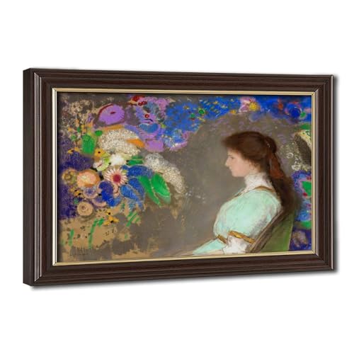 Odilon Redon Portrait de Violette Heymann cadre à suspendre décoration bureau