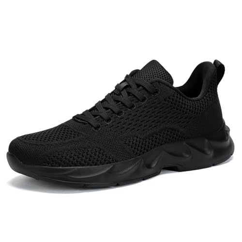 INYO Men's Running Trainers – Lightweight Slip-On Mesh Athletic Shoes – Breathable Sneakers for Walking, Gym, Tennis Badminton