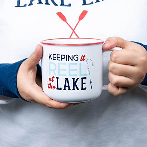 Taza de cerámica Pavilion 17 oz azul miniatura 4