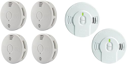 Kidde Detector de humo y monóxido de carbono, batería de 10 años, alerta de reemplazo y detector de humo, batería de 10 años, indicadores LED,