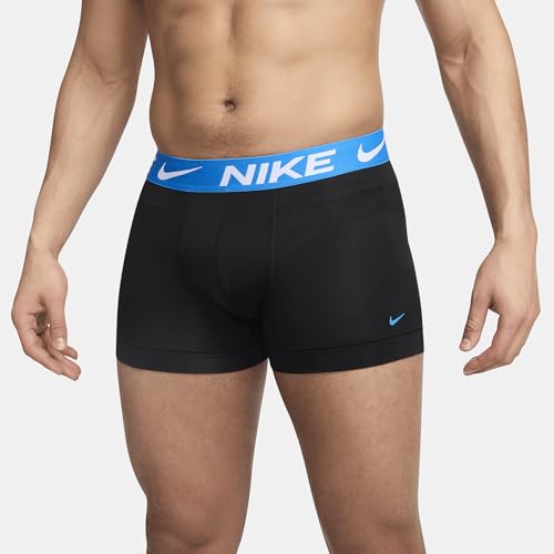 Nike Dri-FIT Essential Micro Men's Trunks (3-Pack) (Black, KE1156-017) Size Large2