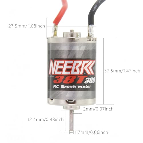 Neebrc N1029 Rc Car Motor Small Motor 380 38T Brushed Motor For 1/16 1/18 Hsp Hpi Wltoys Redcat Traxxas Slash Motor Upgrade Parts thumb #3