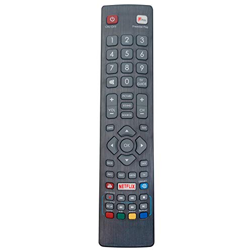 POFRMC0001 Télécommande de Remplacement - VINABTY Télécommande pour Blaupunkt Smart TV POF/RMC/0001 Remote Controller with Netflix Freeview Play