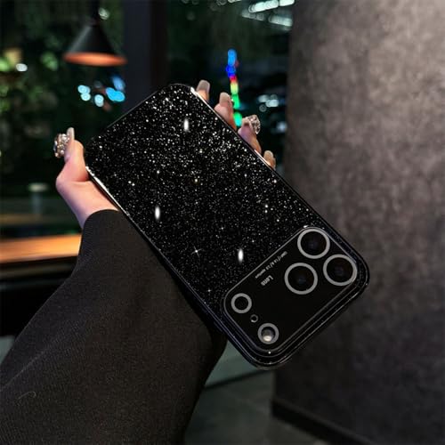 【SUYYPW】 適用 iPhone 17 Pro max ケース キラキラ 星空風 メッキ加工 カメラ保護 全面保護 アイホン 17プロマックス 光沢感 カバー 人気 かわいい 耐衝撃 可愛い 落下防止 ラメ入り いphone17プロマックス スマホケー