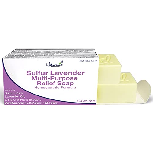 Naturasil-10-Sulfur-Lavender-Soap-Treatment-Natural-Relief-for-Acne-Bug-Bites-Warts-Mites-Eczema-Itching-Discomfort-for-Kids-Adults-Face-Body-Soap-4oz-Bars-2