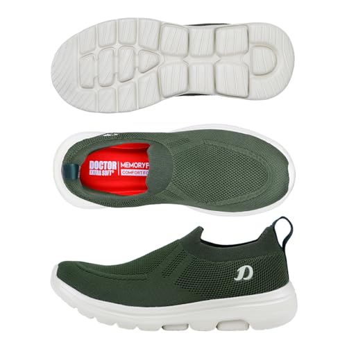 Image of DOCTOR EXTRA SOFT Men's Slip-On Sports Shoes | Memory Foam Cushioned Insole | Lightweight Running, Walking, Gym, Training & Casual Sneakers for Men & Boys | NEW-2008