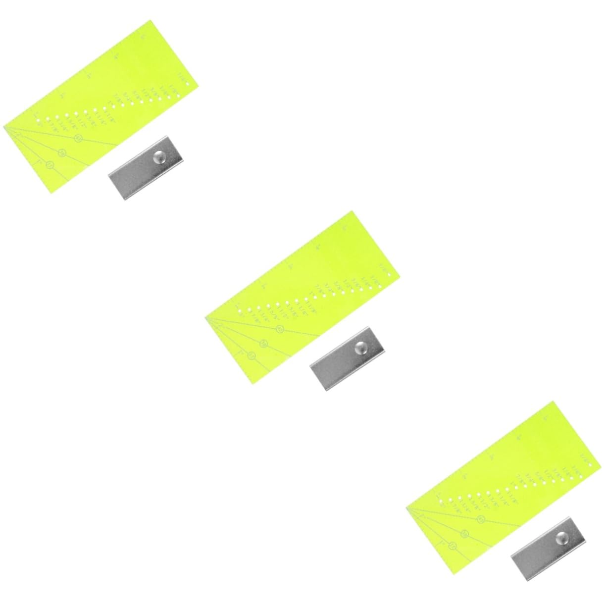 TEHAUX 3sets Ruler Per Cucito e Patchwork Ruler Per Quilting Con Guida Magnetica Per Misurazioni Precise e Facilità Uso Per Principianti e Amanti Del