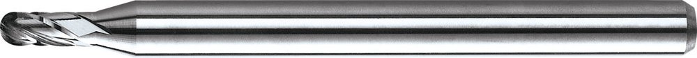 KYOCERA 1835-1968L295 Series 1835 Stub Length Ball Nose End Mill, Carbide, AlTiN, 30 Degree Angle, 4 Flute, 5.00 mm Cutting Diameter, 5 mm Shank Diameter, 7.50 mm Cutting Length, 50 mm Length