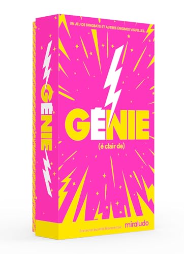 MIRALUDO Éclair de Génie – Jeu de rapidité et de réflexion | Dingbats | 2-8 Joueurs | 20 Min | Jeu d’Ambiance Fun et Familial