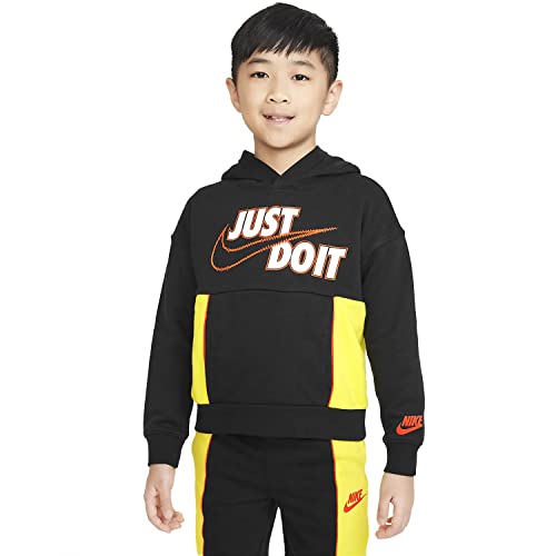 Nike Boy's Sportswear Be Real Pullover Hoodie (Little Kids/Big Kids) Black 6 Little Kid