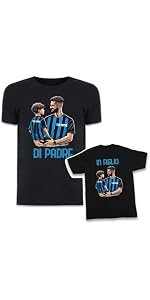 Maglia Milanisti di Padre in Figlio Figlia Personalizzabile Personalizzata
