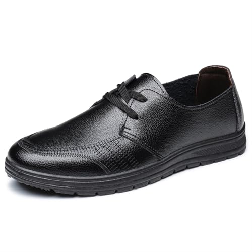 Dress Shoes for Men Men's Casual PU Leather Flats Soft Comfortable Vintage Style Footwear for Men
