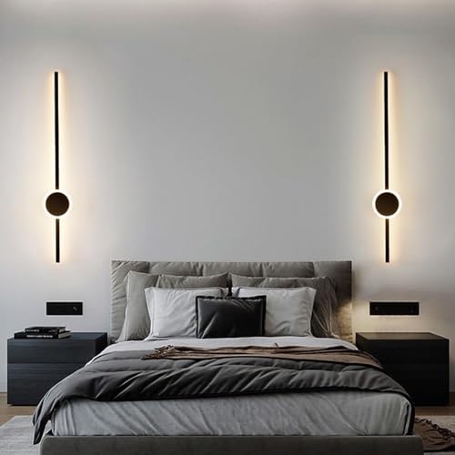 Aplique de pared lineal LED con mando para salon modern strip 3