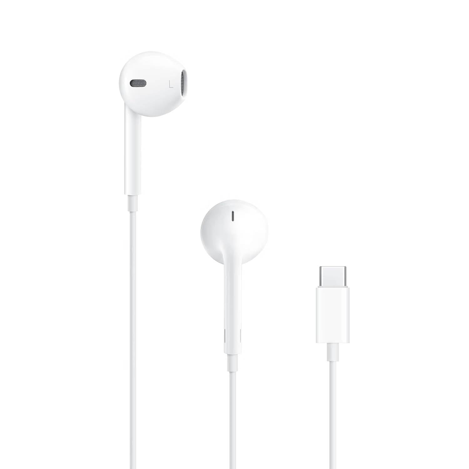 Original USB C Headphones Wired Type-C Earbuds Only for iPhone 15/16/17/Pro Max Wired Earphones Noise Isolation Deep Bass Stereo Sound Headset with Mic Headphones for iPad