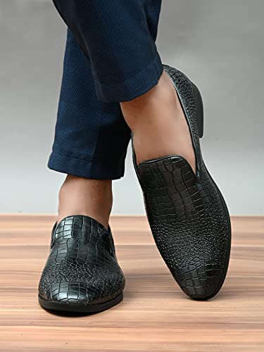 Image of San Frissco Mens Bm 2022 San Frissco Men's Loafers Handcrafted Casual Slip On Shoes Textured Upper /Soft Cushioned Footbed with TPR Sole /Comfortable Lightweight Flexible for Party, Office 9 (Copper)