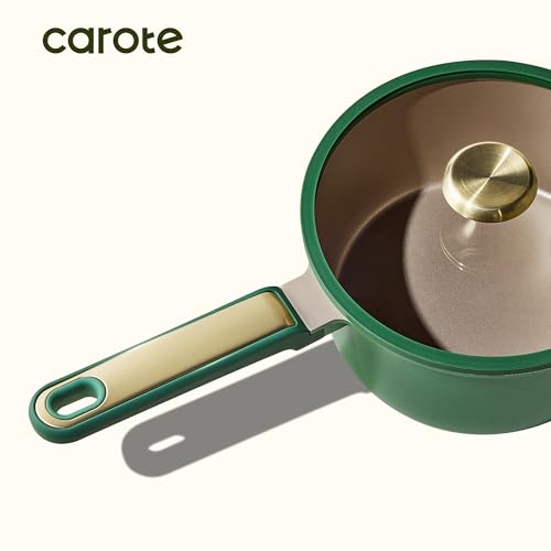 CAROTE Pots and Pan Set Non stick, Cookware Set, 18pcs NonStick Kitchen Set Induction Cookware Non-toxic Cooking Set, Green - Image 6