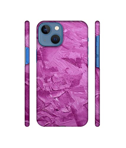 Image of Amazon Brand - Solimo Designer Pink Paint 3D Printed Hard Back Case Mobile Cover for Apple iPhone 13 Mini (Plastic Multicolor)