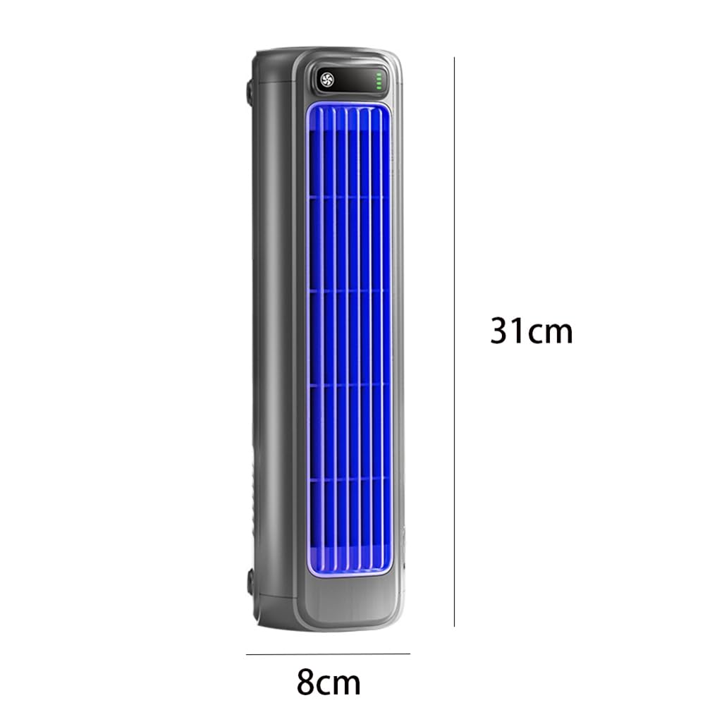 3-Gang Kleine Tragbare Klimaanlage, Wandmontierte Klimaanlagen, USB Aufladbare Mini-Klimaanlage, Bohrfreie Wandmontierte Elektroventilator, LuftküHlventilator FüR Schlafzimmer BüRo Schreibtisch