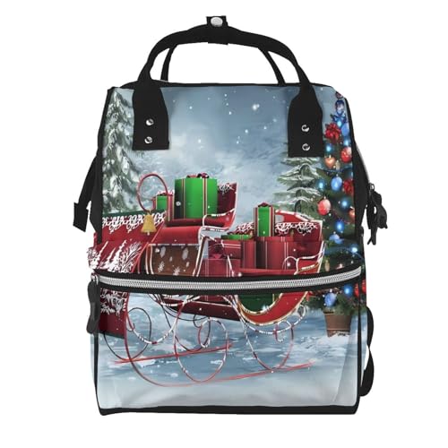 Sac à dos à langer Merry Christmas de qualité supérieure et étanche