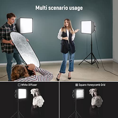 Image of NEEWER 12.2 inchx11.4 inch Foldable Softbox Diffuser with Grid and Bag for NL660 /SNL660 /RGB660 /RGB660 Pro /RGB660 PRO II LED Video Light Panel, Studio Photo Portrait Photography YouTube Video Soft Lighting | 12.2 inchx11.4 inch, Foldable, LED Video Light Panel Diffuser, for Studio Photo Portrait Photography YouTube Video Soft Lighting