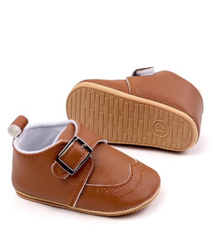 Infant Boys and Girls Oxford Shoes PU Leather Loafers Dress Shoes are Suitable for Crawling, Wedding Dress, Birthday Parties and Any Occasion4