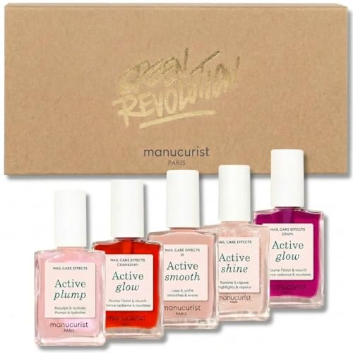 Coffret Cadeau Femme Manucurist - 5 Vernis à Ongles Soin Rainbow Active Maquillage et Beauté